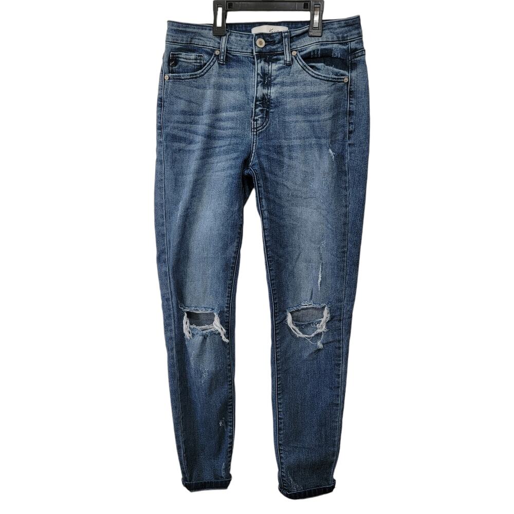 KanCan Womens Distressed Midrise Straight Leg Jeans Size 5/26